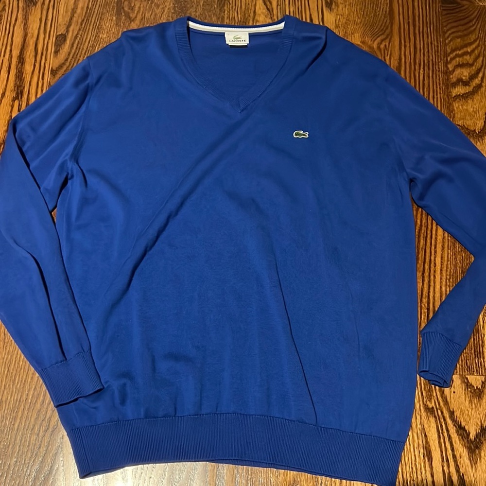 Worn once Lacoste V-Neck Sweater